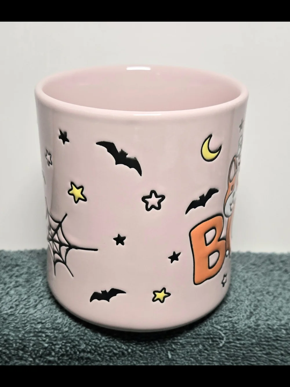 Clementine Paper Pink Halloween Corgi BOO Mug 2024